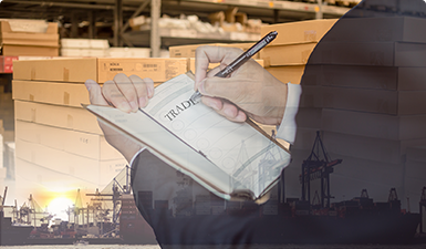 貨物到港，海關(guān)方形